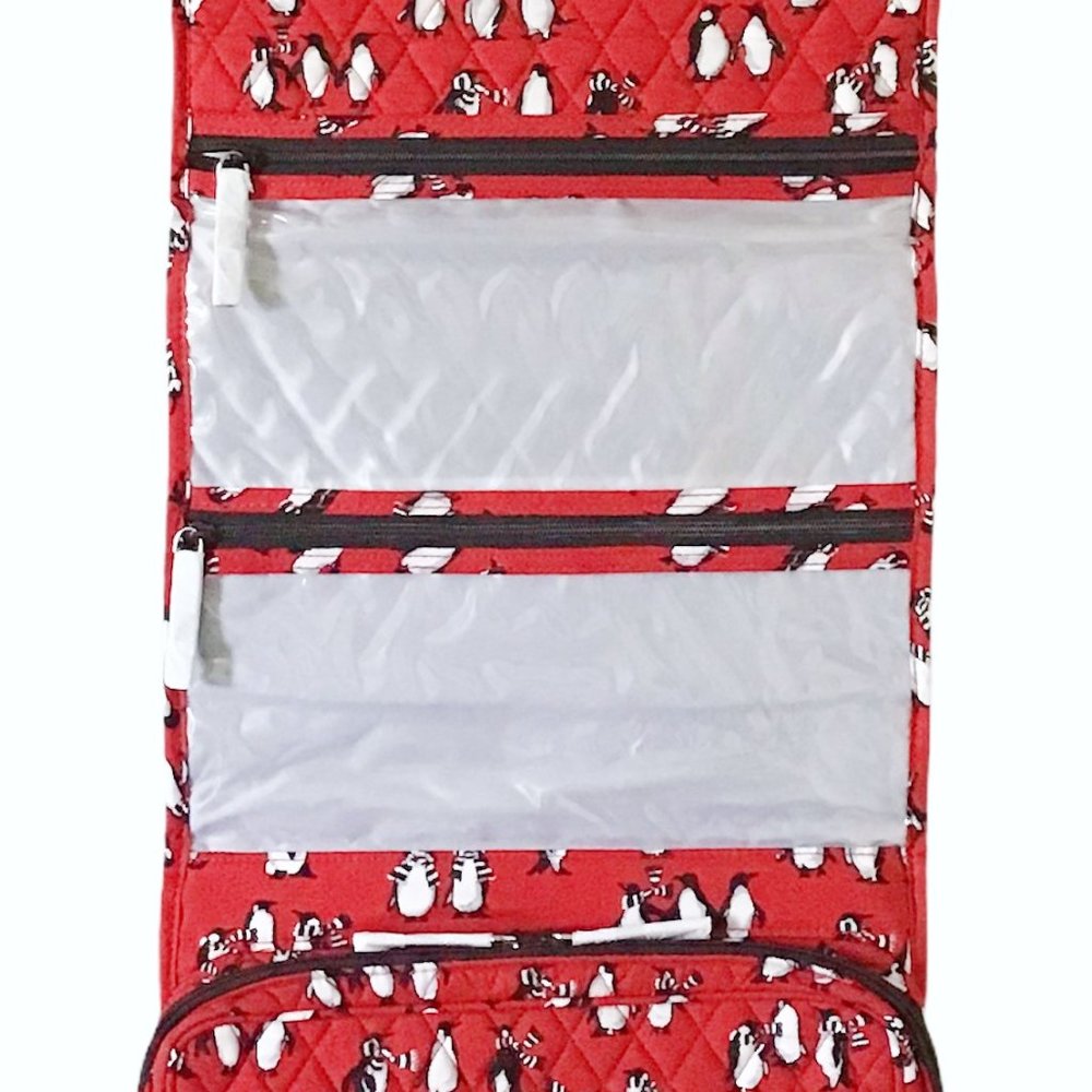 Vera Bradley Hanging Organizer Makeup Bag Penguins - Picture 5 of 9